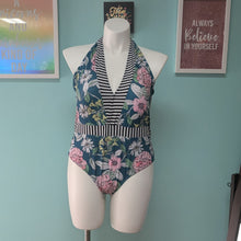 Load image into Gallery viewer, NWT 3X Shein Teal Floral One Piece