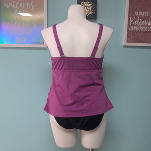 Sz18w Magenta Lands End Swim Top