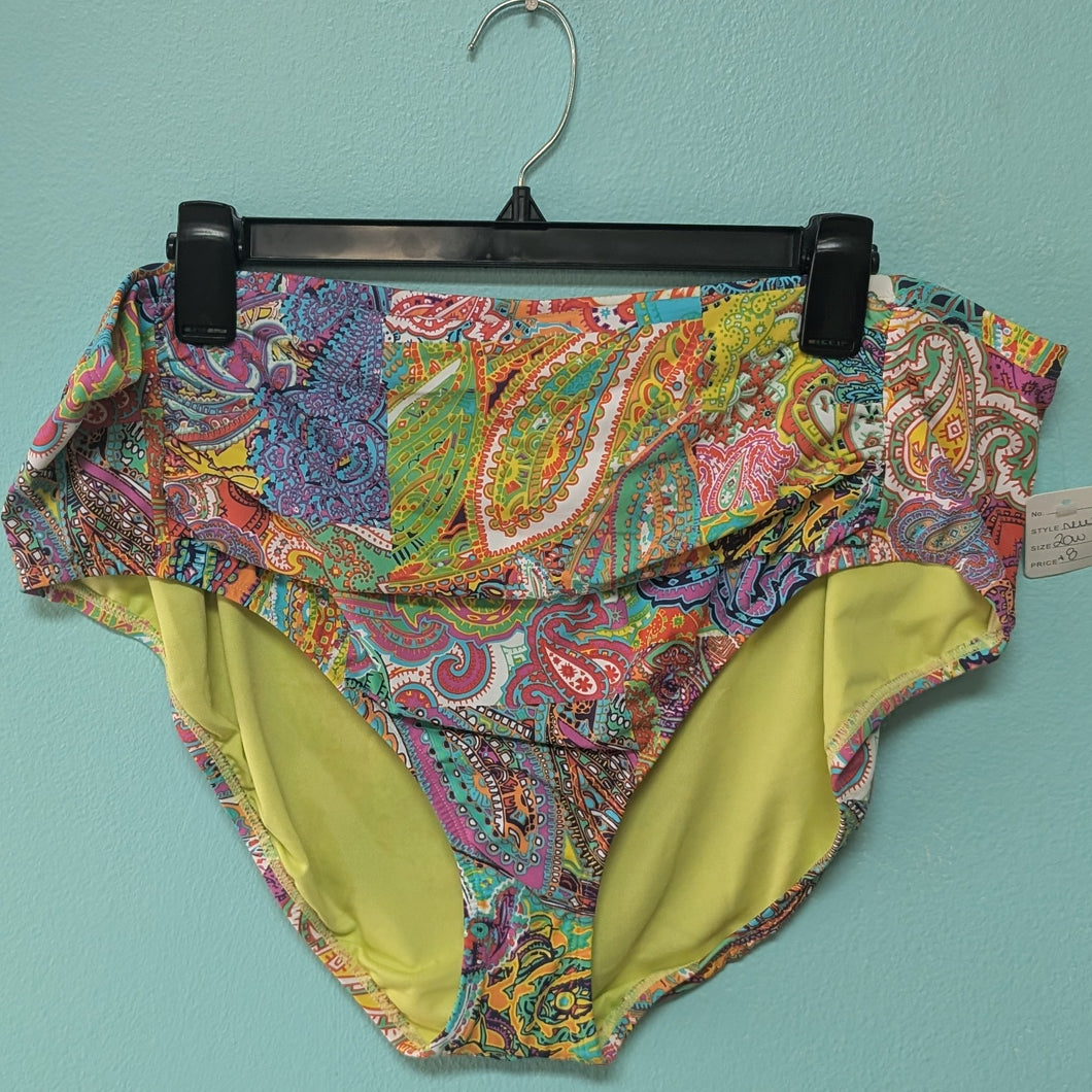 Sz20w Multi Color Paisley Swim Bottom