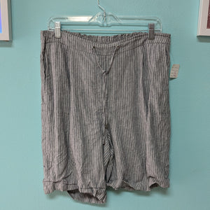 Sz12 "2" Chico's Grey Linen Short