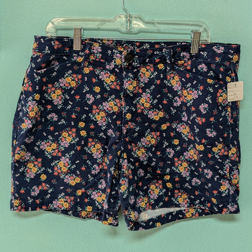 Sz14 St John's Bay Floral Pattern Short