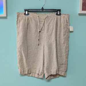 Sz12 "2" Chico's Tan Linen Short