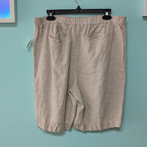 Sz12 "2" Chico's Tan Linen Short