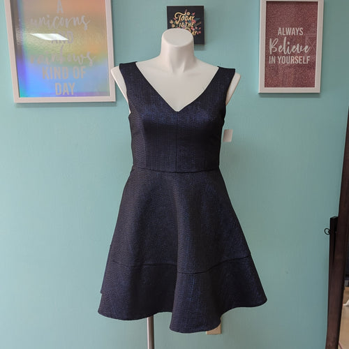 Express sz12 Royal Blue Lurex Party Dress