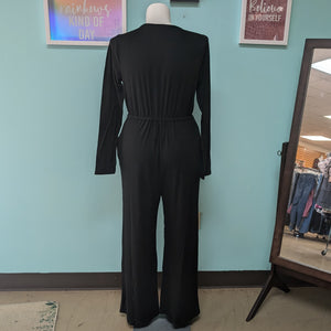 Long Sleeve V-Neck Jumpsuit