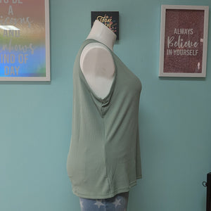 Mint Ribbed Tank