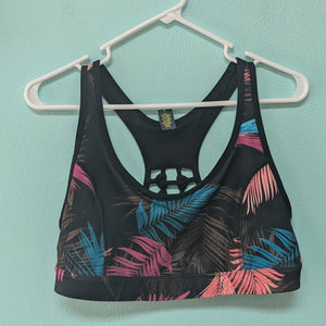 Xersion szXL Palm Leaf Print Sports Bra