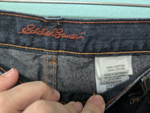 Load image into Gallery viewer, Eddie Bauer sz12 Petite Dark Denim Straight Leg