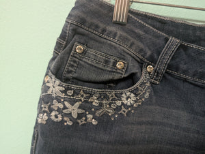 Earl Denim Embellished Pockets sz14 petite