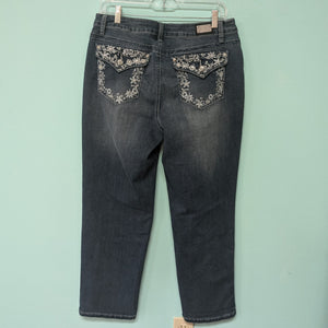 Earl Denim Embellished Pockets sz14 petite