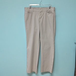 Dockers Khaki Twill Straight Leg Pants sz14