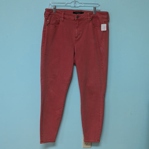 Liverpool Los Angeles Burnt Coral Skinny Ankle Denim sz14