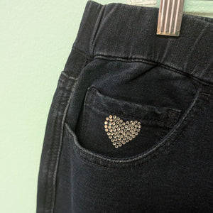 Dark Denim Pull On Jeggings szL