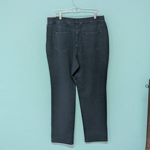 Dark Denim Pull On Jeggings szL