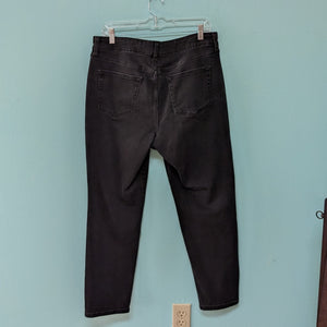 sz14 St John's Bay Black Girlfriend Denim