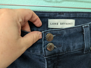 Lane Bryant sz16 Short Bootcut High Waist Denim