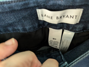 Lane Bryant sz16 Short Bootcut High Waist Denim