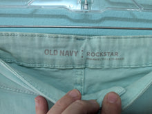 Load image into Gallery viewer, Old Navy Rock Star Mint Denim sz16