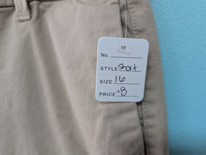 Old Navy sz16 Short Boot Cut Khaki