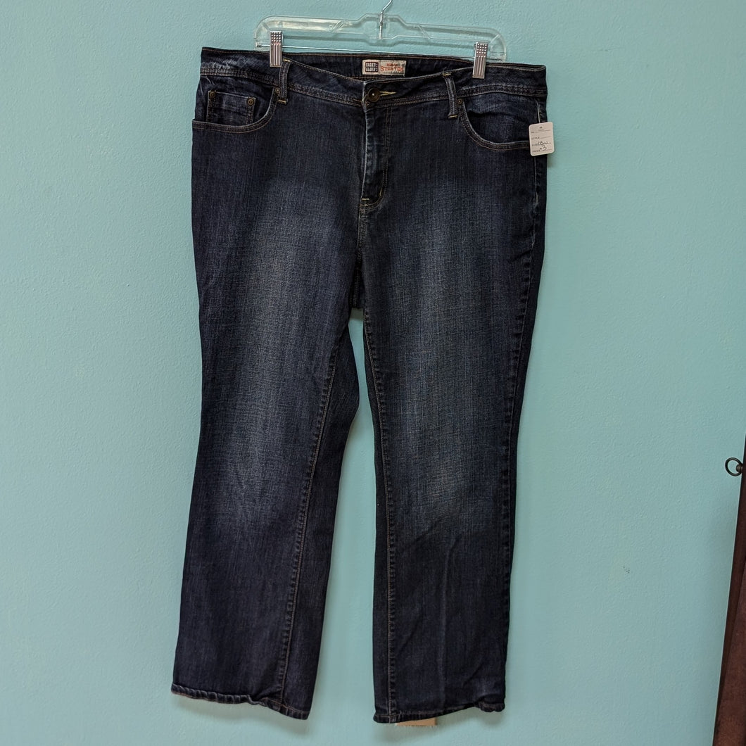 Faded Glory Sz18W Bootcut Denim