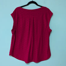 Load image into Gallery viewer, XL Elle Swiss Dot Red Sleeveless Top