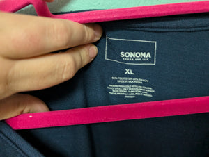 XL Sonoma Navy V-neck