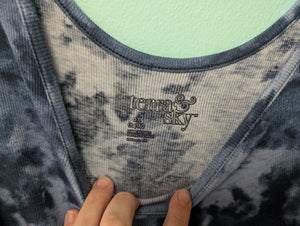 0X Terra & Sky Blue Watercolor Tank