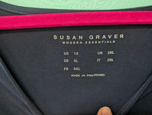 Load image into Gallery viewer, 1X Susan Graver Navy Tunic