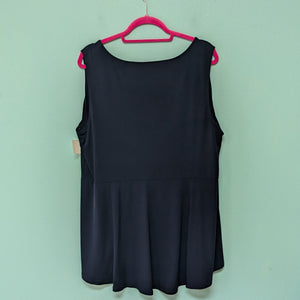 1X Susan Graver Navy Tunic