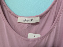 Load image into Gallery viewer, 1X Jessy B Mauve Asymmetrical Ruffle Tank