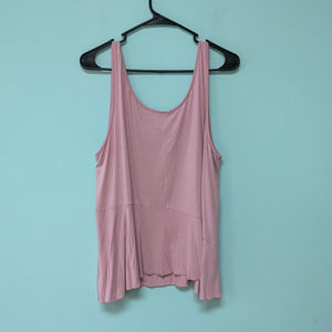 1X Jessy B Mauve Asymmetrical Ruffle Tank