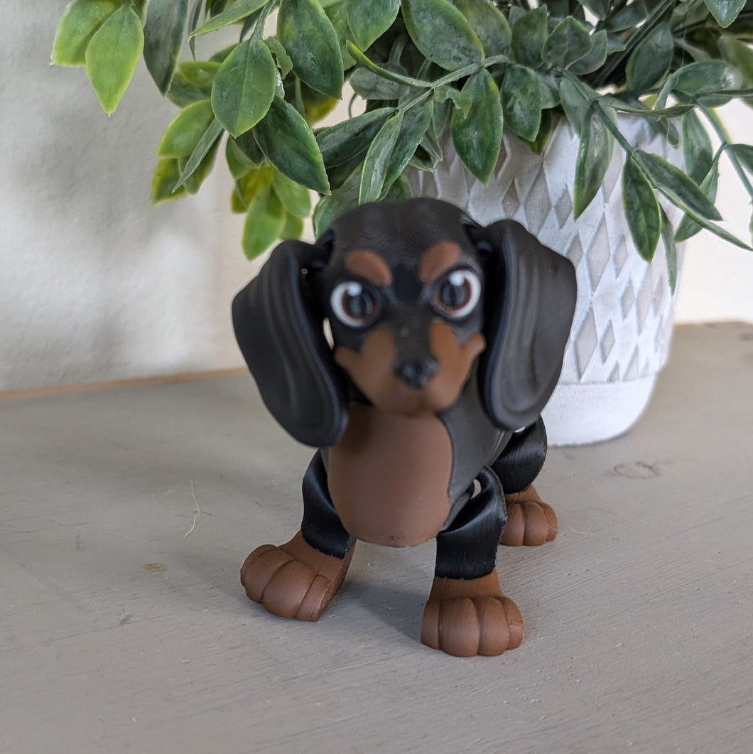 Dino the Dachshund 3D printed Articulating