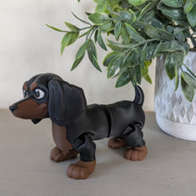 Load image into Gallery viewer, Dino the Dachshund 3D printed Articulating