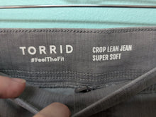 Load image into Gallery viewer, Sz3X Torrid Grey Crop Lean Jean Pull On