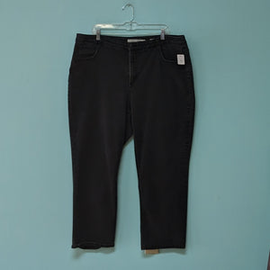 Sz22W Black Jones New York Straight Leg