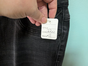 Sz22W Black Maurices Skinny Denim