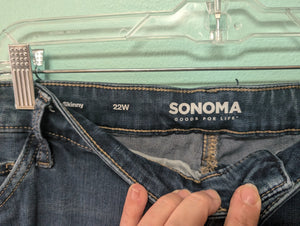 Sz22W Sonoma Skinny Denim