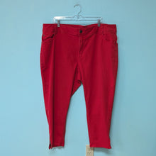 Load image into Gallery viewer, Sz24 Red Lane Bryant Zipper Skinny