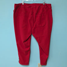 Load image into Gallery viewer, Sz24 Red Lane Bryant Zipper Skinny