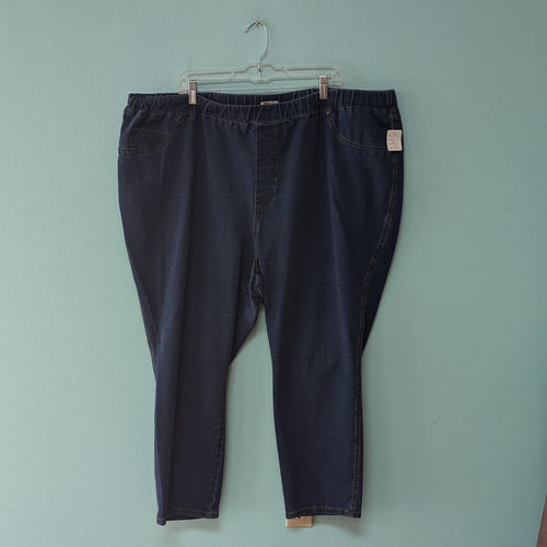 Sz4X Catherine's Blue Denim Pull On Jeggings