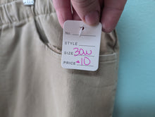 Load image into Gallery viewer, Sz30W Woman Within Khaki Pull On Jeggings