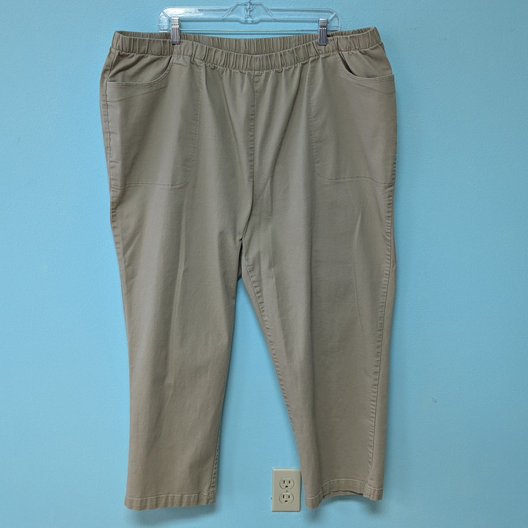 Sz30W Woman Within Tan Khaki Jeggings