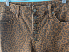 Load image into Gallery viewer, Sz16 Brown Animal Print Jeggings