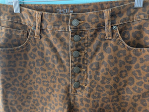 Sz16 Brown Animal Print Jeggings