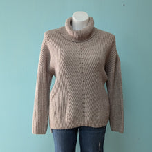 Load image into Gallery viewer, Beige Turtle Neck Sweater