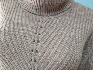 Beige Turtle Neck Sweater