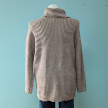 Load image into Gallery viewer, Beige Turtle Neck Sweater