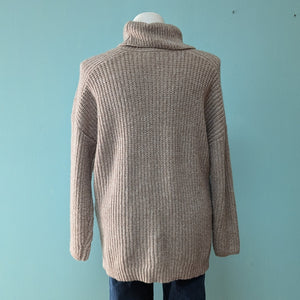 Beige Turtle Neck Sweater