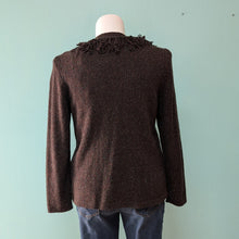 Load image into Gallery viewer, Sz0X Brown Confetti Cardigan CJ Banks