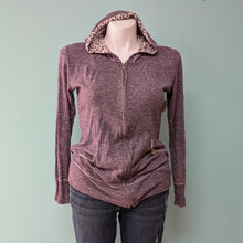 Load image into Gallery viewer, SzXL Purple Heathered Zip up Hoodie Maurices